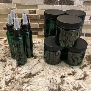 Lot of green packaging